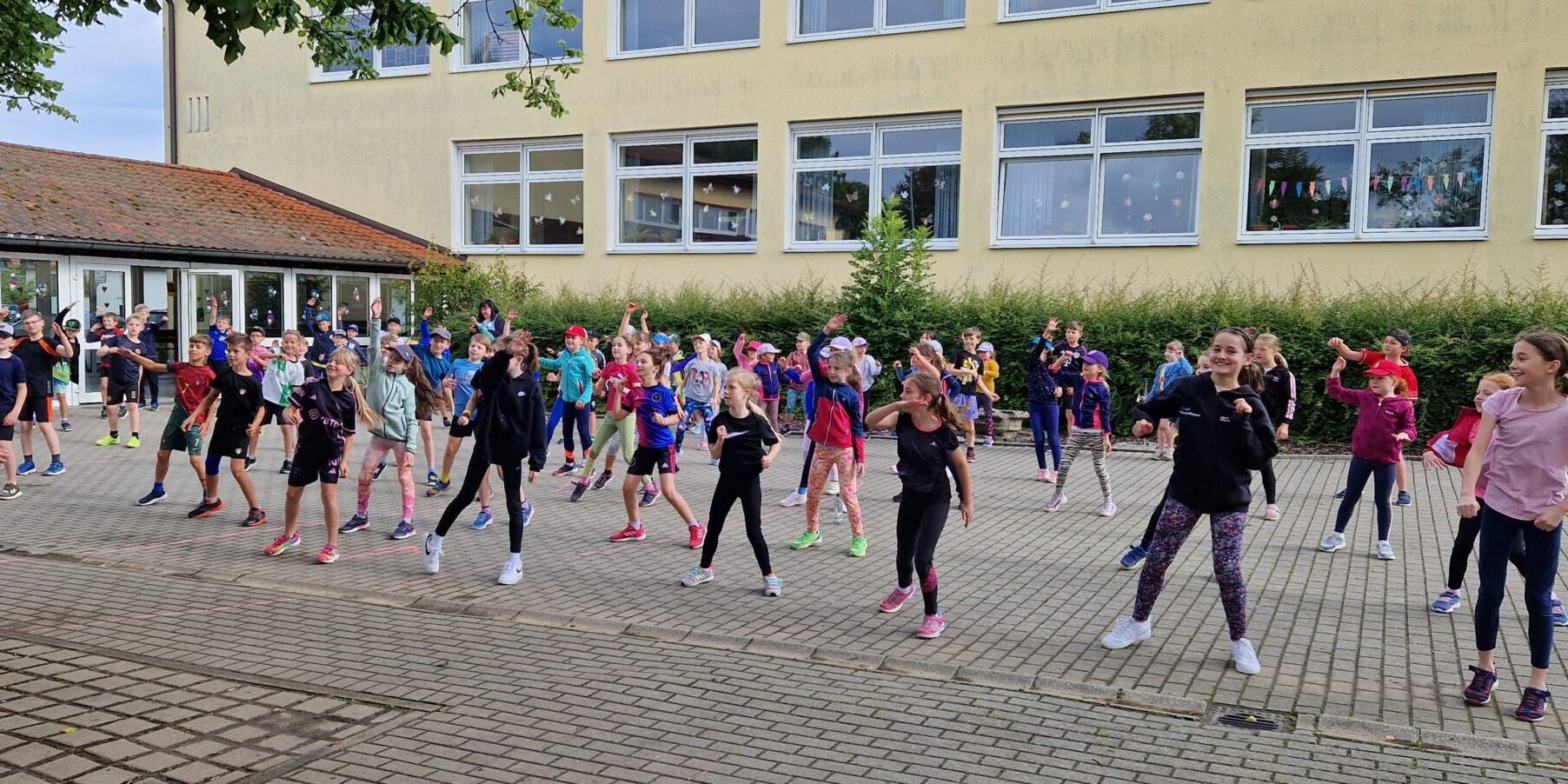 Beim Aufwärmen